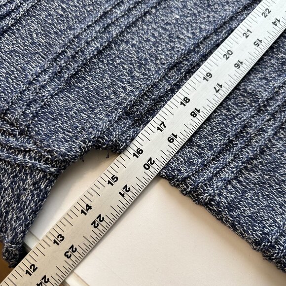 Cupcakes & Cashmere Womens Cardigan Sweater Blue White Size Large Comfy - Picture 6 of 11